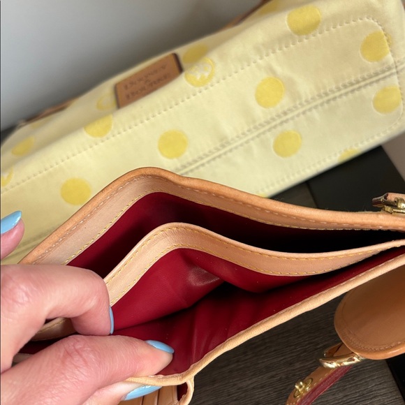 Dooney & Bourke Yellow Polka Dot Shoulderbag and Wallet - Picture 7 of 7